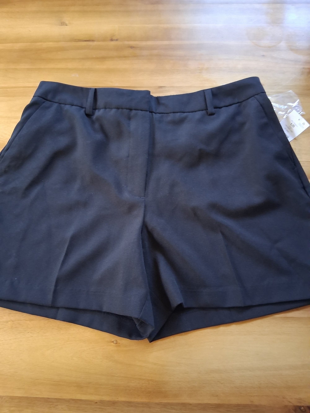 Suzy Shier Navy High-Waist Tailored Shorts